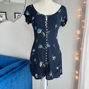 UO navy floral dress